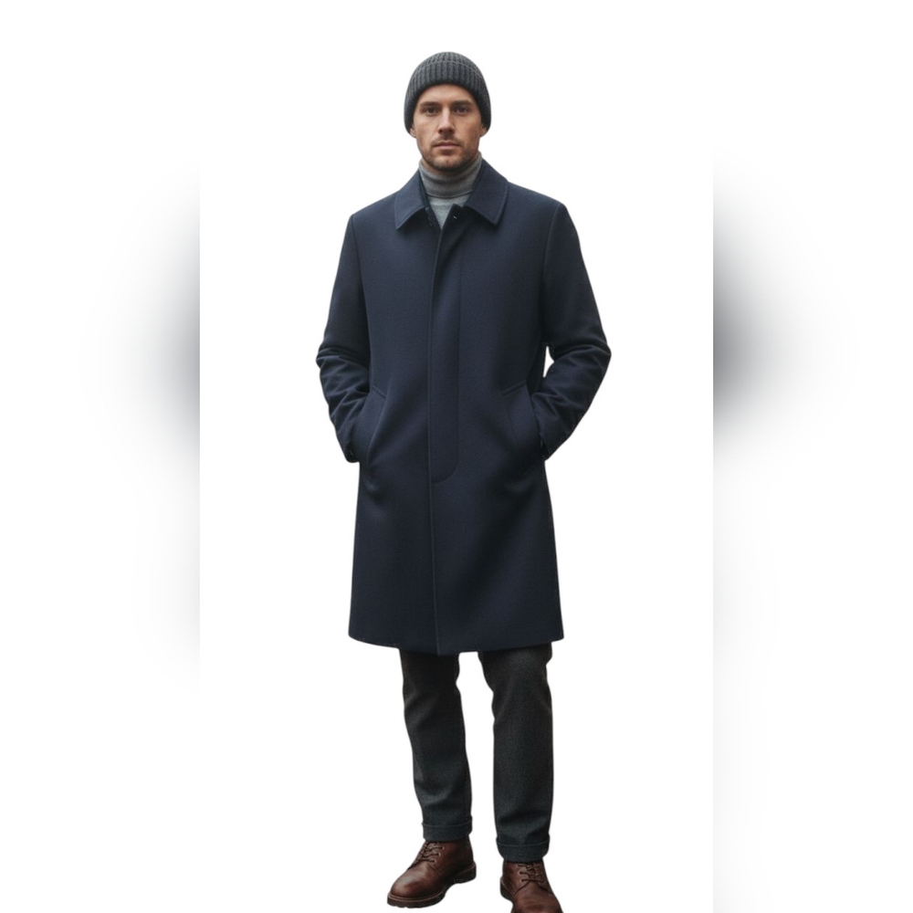 Vintage Outwear Sears Full Legth Trench Coat Zip-linning Sz 42R
